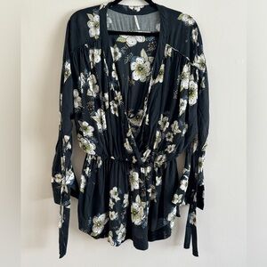 FREE PEOPLE floral tunic dress size medium